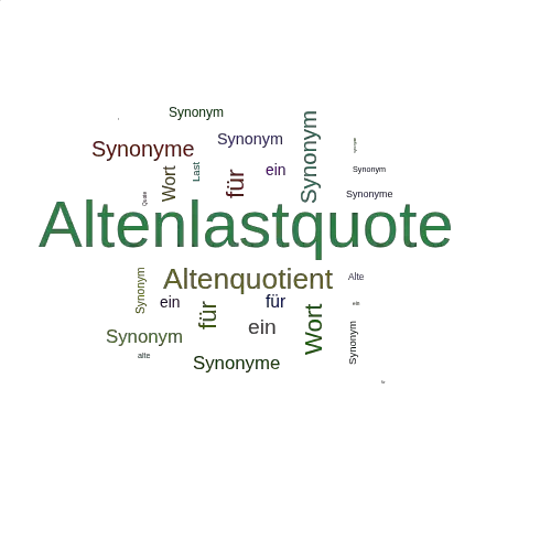Ein anderes Wort für Altenlastquote - Synonym Altenlastquote