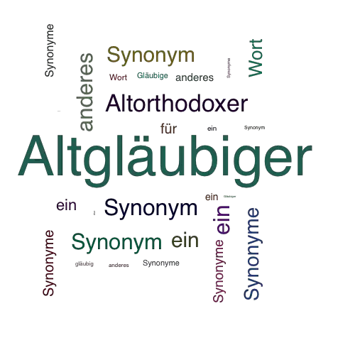 Ein anderes Wort für Altgläubiger - Synonym Altgläubiger