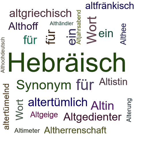 Ein anderes Wort für Althebräisch - Synonym Althebräisch