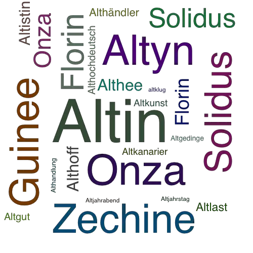 Ein anderes Wort für Altin - Synonym Altin