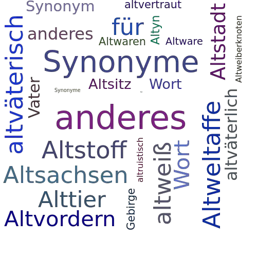 Ein anderes Wort für Altvatergebirge - Synonym Altvatergebirge