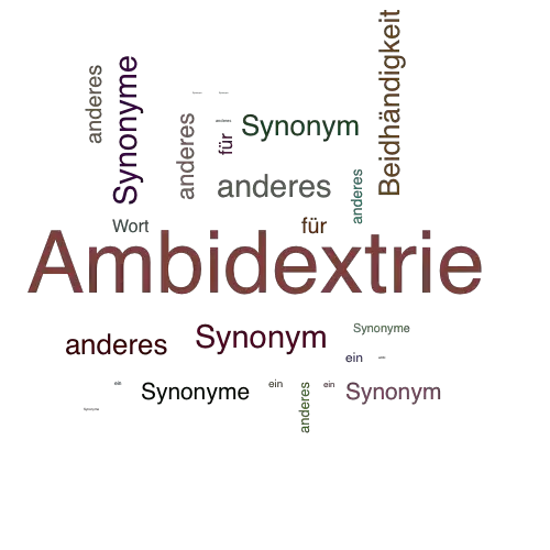Ein anderes Wort für Ambidextrie - Synonym Ambidextrie