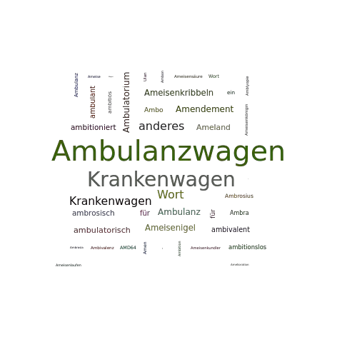 Ein anderes Wort für Ambulanzwagen - Synonym Ambulanzwagen