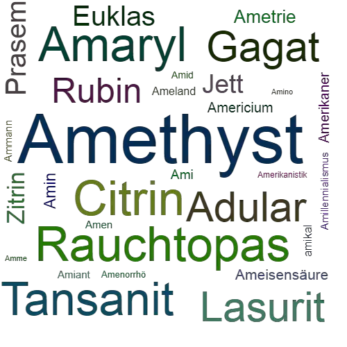 Ein anderes Wort für Amethyst - Synonym Amethyst