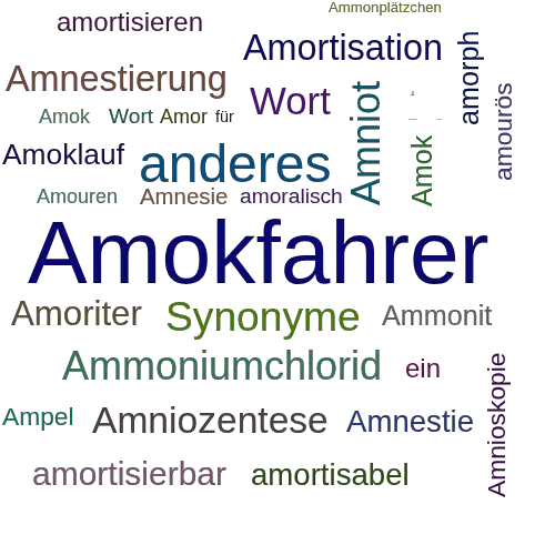 Ein anderes Wort für Amoklenker - Synonym Amoklenker