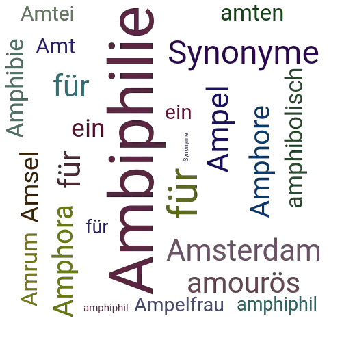 Ein anderes Wort für Amphiphilie - Synonym Amphiphilie
