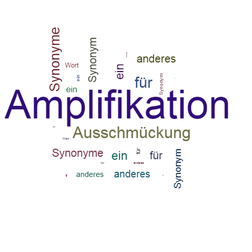 Ein anderes Wort für Amplifikation - Synonym Amplifikation