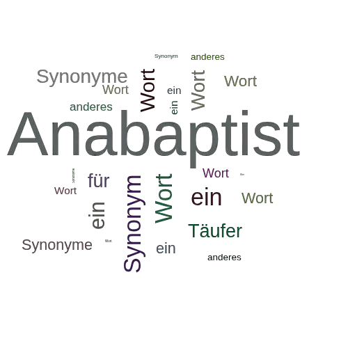 Ein anderes Wort für Anabaptist - Synonym Anabaptist