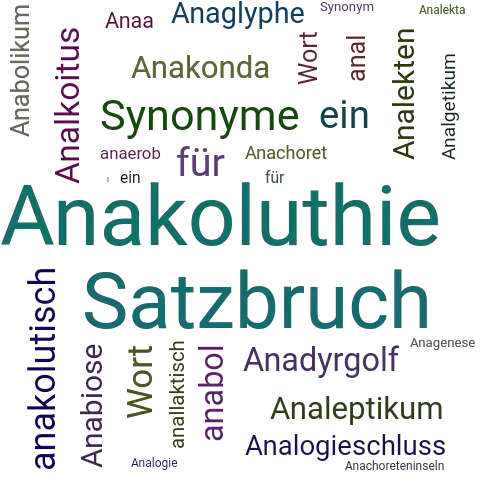 Ein anderes Wort für Anakoluth - Synonym Anakoluth