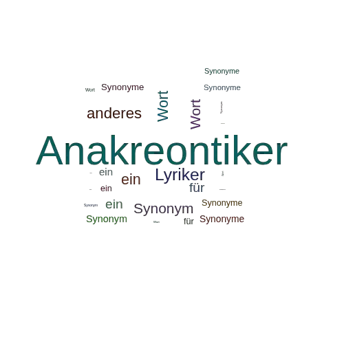 Ein anderes Wort für Anakreontiker - Synonym Anakreontiker