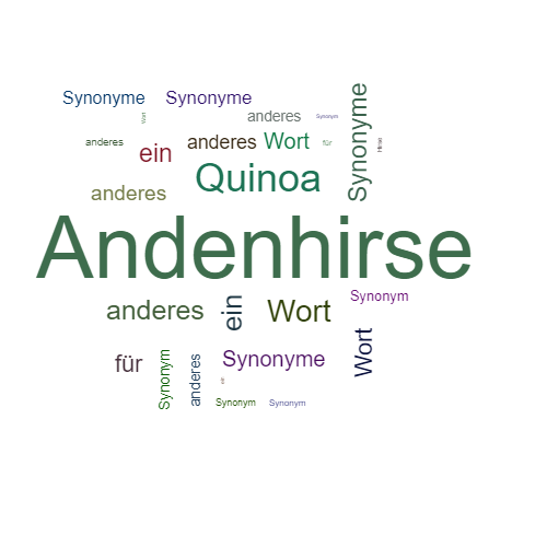 Ein anderes Wort für Andenhirse - Synonym Andenhirse