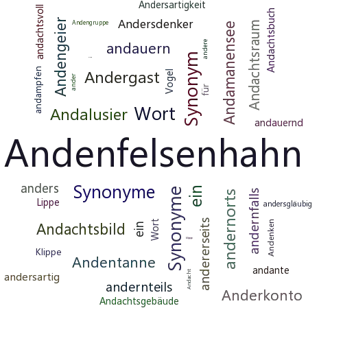 Ein anderes Wort für Andenklippenvogel - Synonym Andenklippenvogel