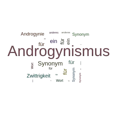 Ein anderes Wort für Androgynismus - Synonym Androgynismus
