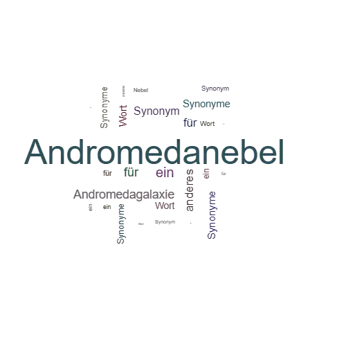 Ein anderes Wort für Andromedanebel - Synonym Andromedanebel