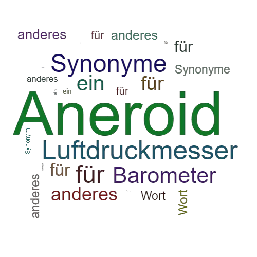 Ein anderes Wort für Aneroid - Synonym Aneroid