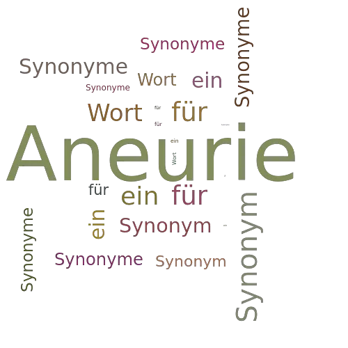 Ein anderes Wort für Aneurie - Synonym Aneurie