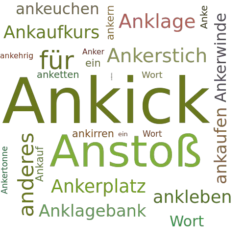Ein anderes Wort für Ankick - Synonym Ankick