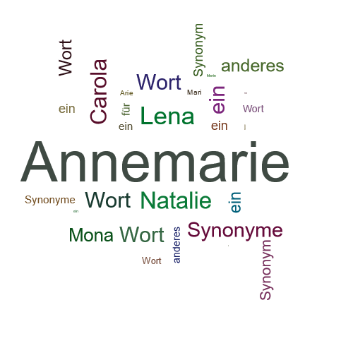 Ein anderes Wort für Annemarie - Synonym Annemarie