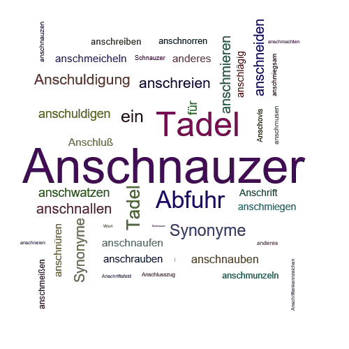 Ein anderes Wort für Anschnauzer - Synonym Anschnauzer