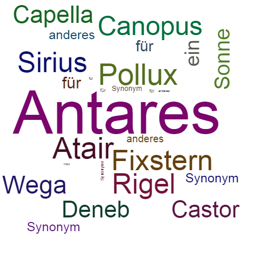 Ein anderes Wort für Antares - Synonym Antares
