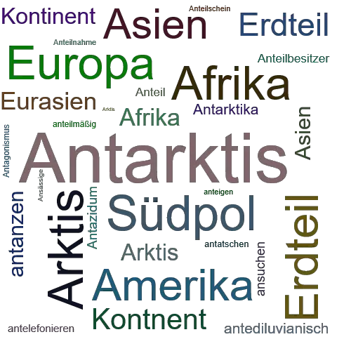 Ein anderes Wort für Antarktis - Synonym Antarktis