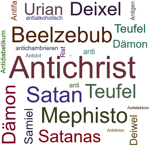 Ein anderes Wort für Antichrist - Synonym Antichrist