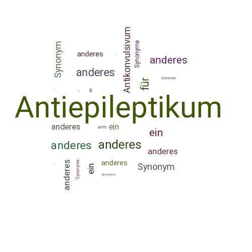 Ein anderes Wort für Antiepileptikum - Synonym Antiepileptikum