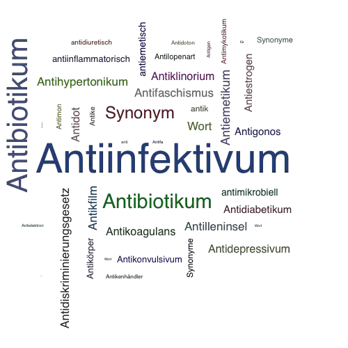 Ein anderes Wort für Antiinfektivum - Synonym Antiinfektivum