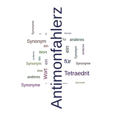 Ein anderes Wort für Antimonfahlerz - Synonym Antimonfahlerz