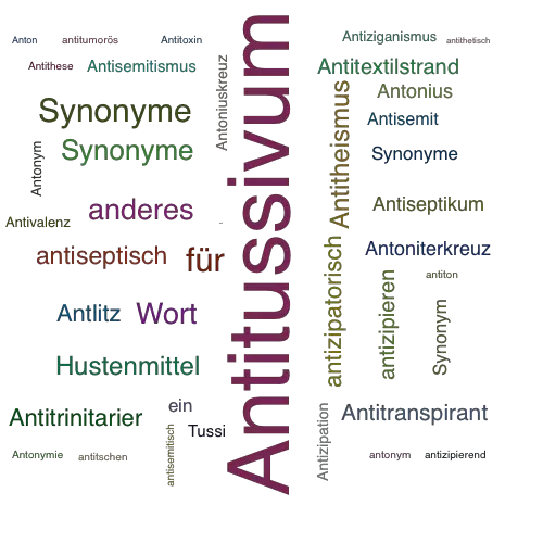 Ein anderes Wort für Antitussivum - Synonym Antitussivum