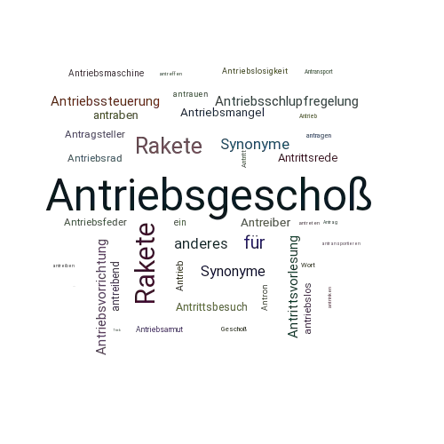 Ein anderes Wort für Antriebsgeschoß - Synonym Antriebsgeschoß