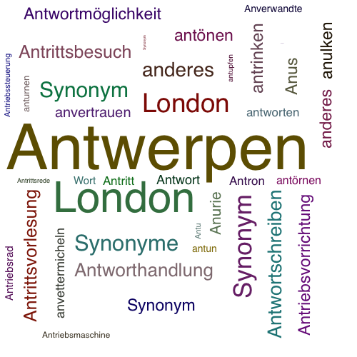 Ein anderes Wort für Antwerpen - Synonym Antwerpen