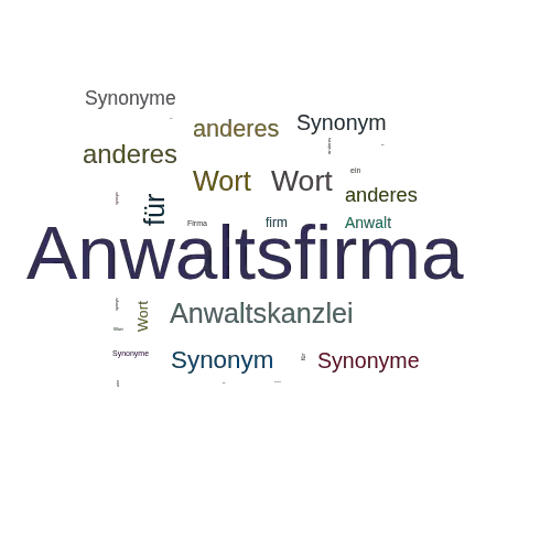 Ein anderes Wort für Anwaltsfirma - Synonym Anwaltsfirma