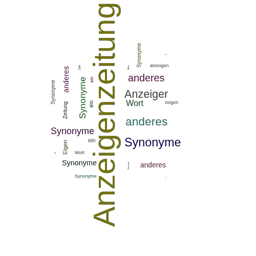 Ein anderes Wort für Anzeigenzeitung - Synonym Anzeigenzeitung