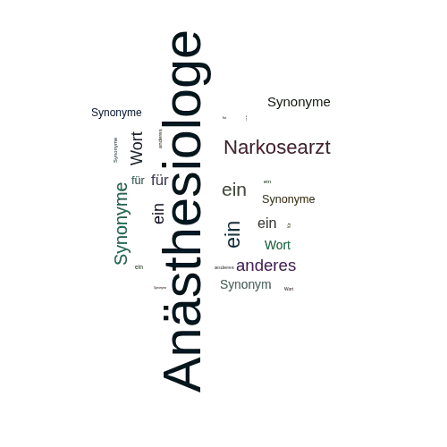 Ein anderes Wort für Anästhesiologe - Synonym Anästhesiologe