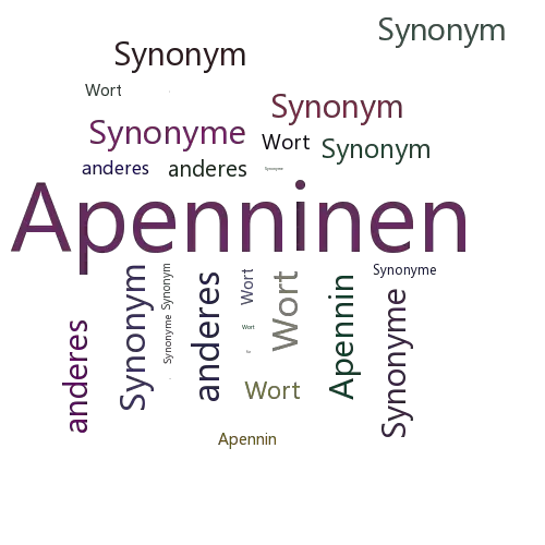 Ein anderes Wort für Apenninen - Synonym Apenninen