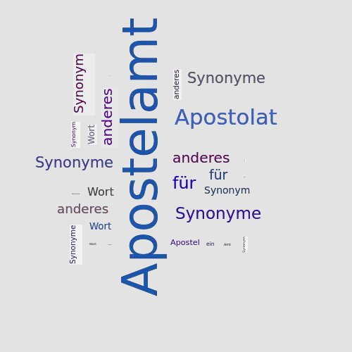 Ein anderes Wort für Apostelamt - Synonym Apostelamt