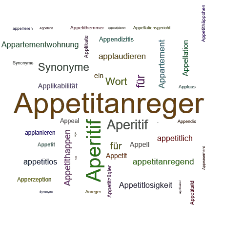 Ein anderes Wort für Appetitanreger - Synonym Appetitanreger