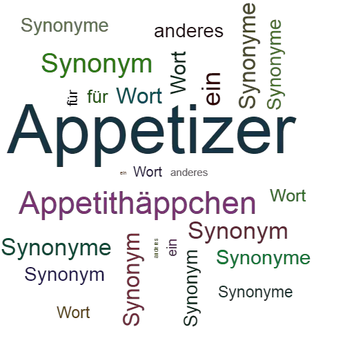 Ein anderes Wort für Appetizer - Synonym Appetizer