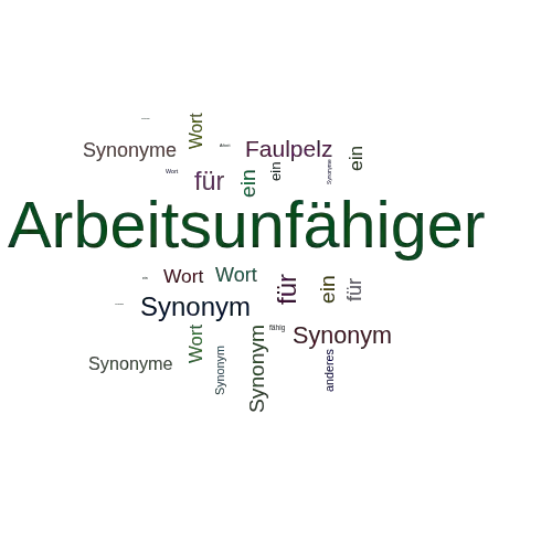 Ein anderes Wort für Arbeitsunfähiger - Synonym Arbeitsunfähiger