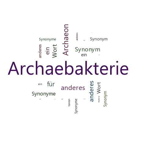 Ein anderes Wort für Archaebakterie - Synonym Archaebakterie