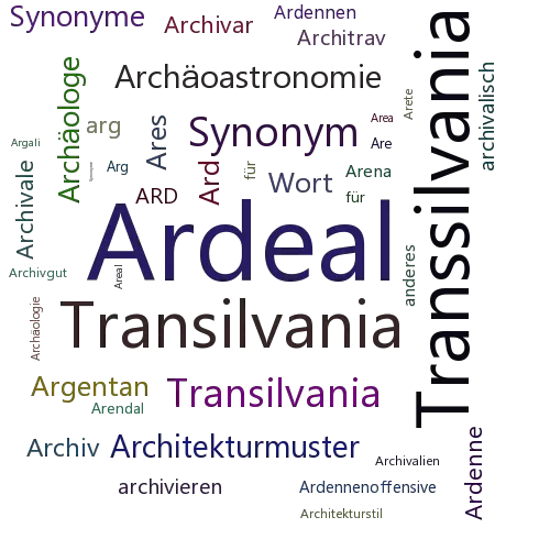 Ein anderes Wort für Ardeal - Synonym Ardeal