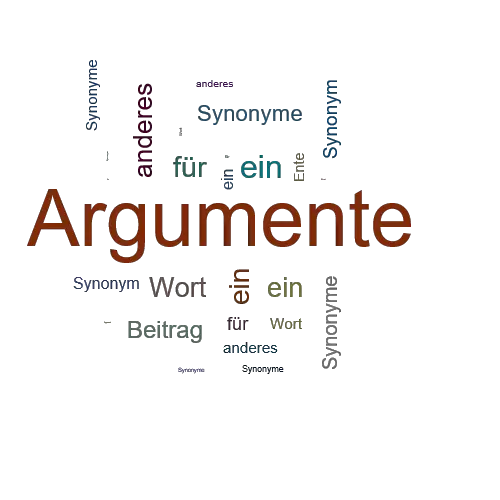 Ein anderes Wort für Argumente - Synonym Argumente