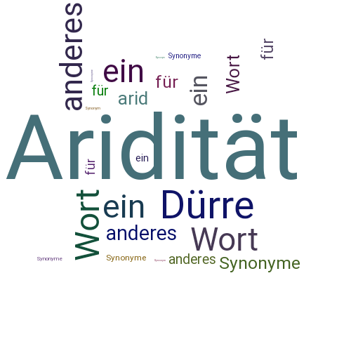 Ein anderes Wort für Aridität - Synonym Aridität