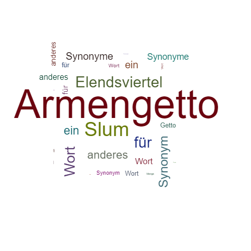 Ein anderes Wort für Armengetto - Synonym Armengetto