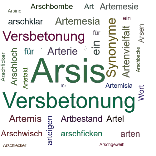 Ein anderes Wort für Arsis - Synonym Arsis