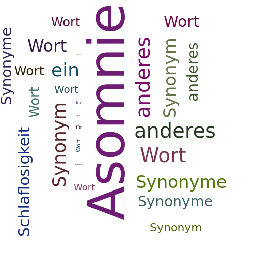 Ein anderes Wort für Asomnie - Synonym Asomnie