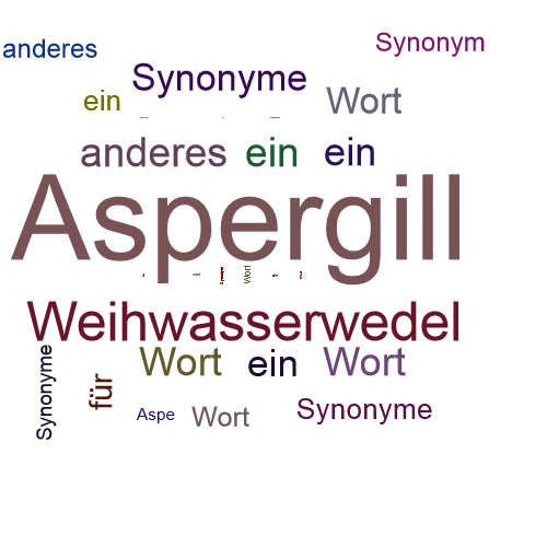 Ein anderes Wort für Aspergill - Synonym Aspergill