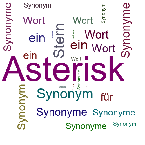 Ein anderes Wort für Asterisk - Synonym Asterisk