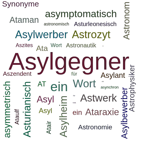 Ein anderes Wort für Asylkritiker - Synonym Asylkritiker